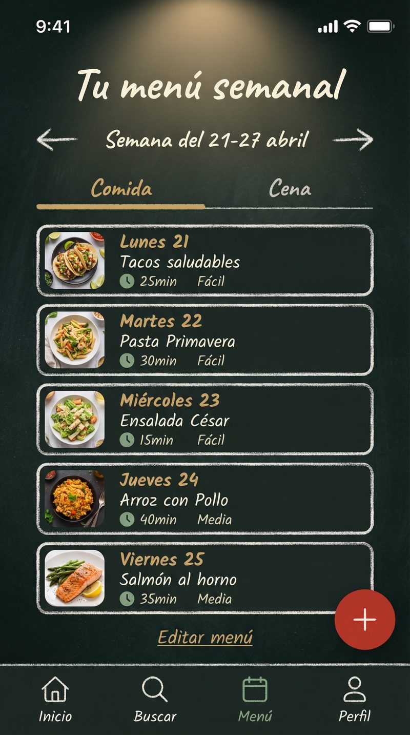 Plan de comidas