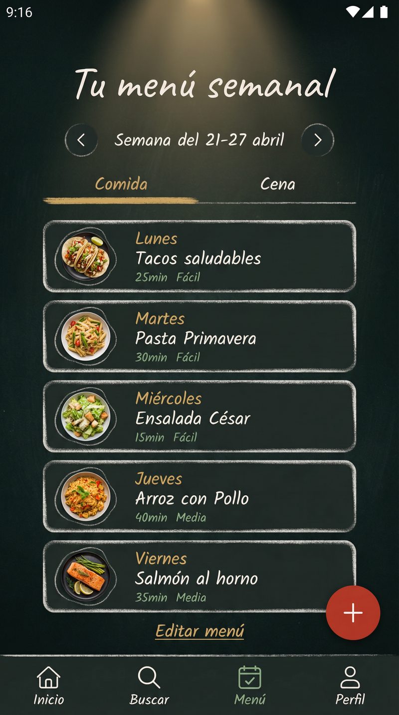 Menú semana